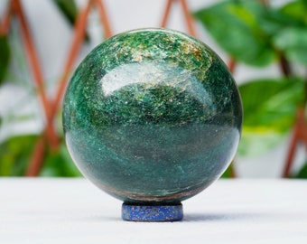 Esfera de Jade Verde para Cura Metafísica, 50 mm a 55 mm