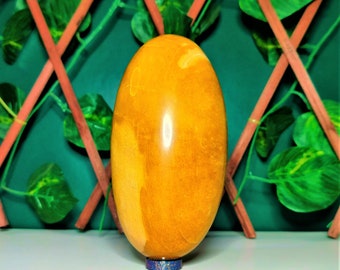 Heart Breath   127MM x 60MM   100% Genuine Yellow Jasper Stone Minerals Healing LINGAM Valentine's Gift