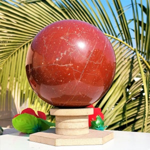 Beautiful 150MM (6&quot;)  Red Jasper Stone Minerals Healing Metaphysical SPHERE BALL |