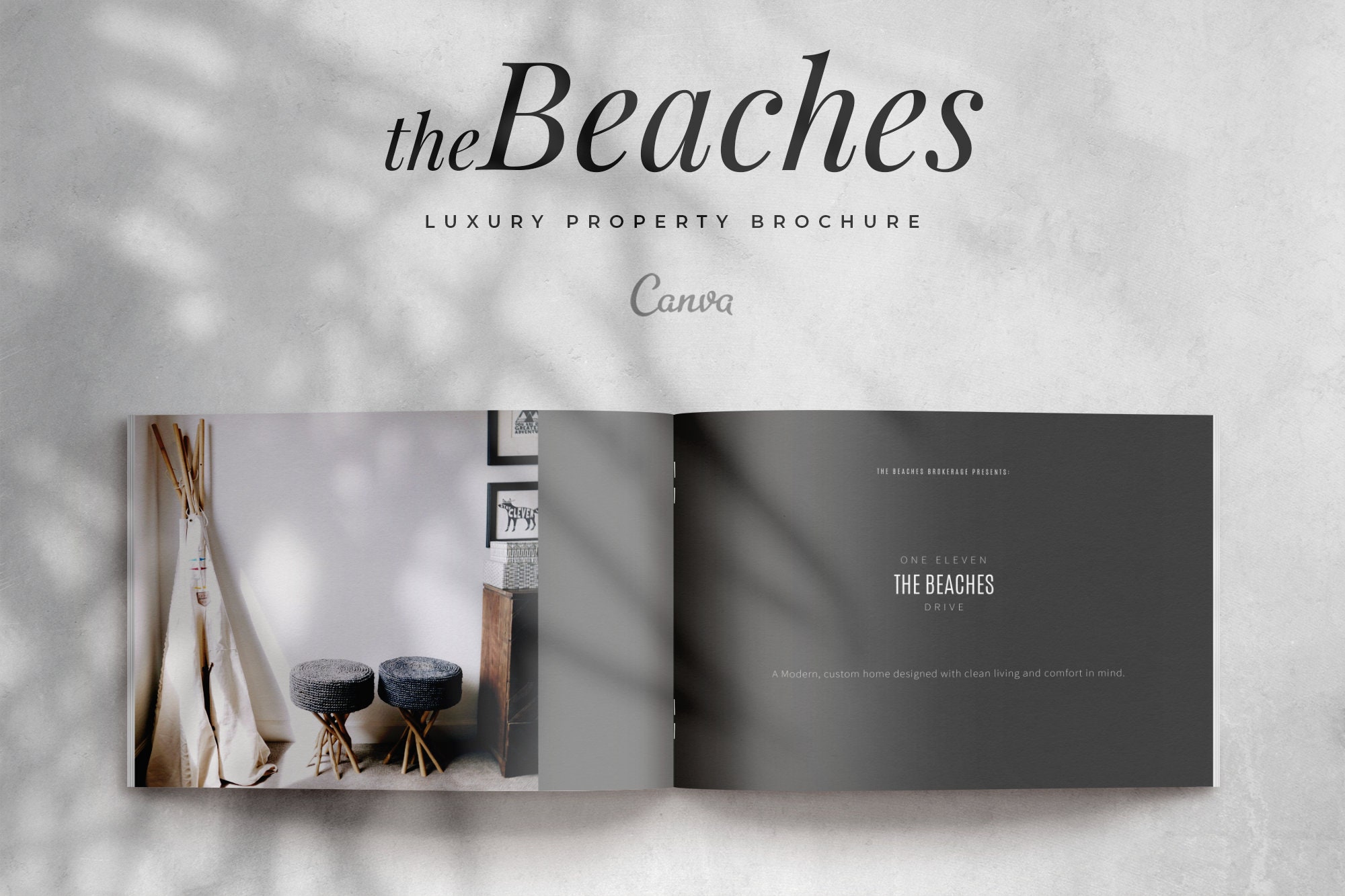 Real Estate Luxury Brochure Real Estate Property Brochure Etsy
