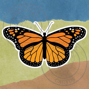 Monarch Butterfly (Mariposa Monarca) Vinyl Sticker