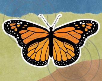 Monarch Butterfly (Mariposa Monarca) Vinyl Sticker