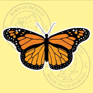 Monarch Butterfly (Mariposa Monarca) Vinyl Sticker
