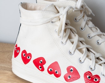 converse comme des garcons laces