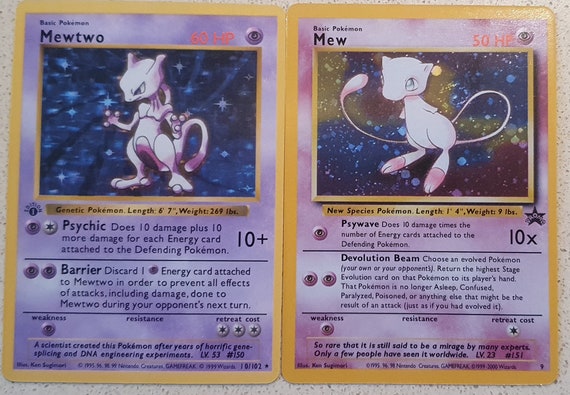 Mewtwo Rare Holo Card Proxy Replica Orica Pokemon