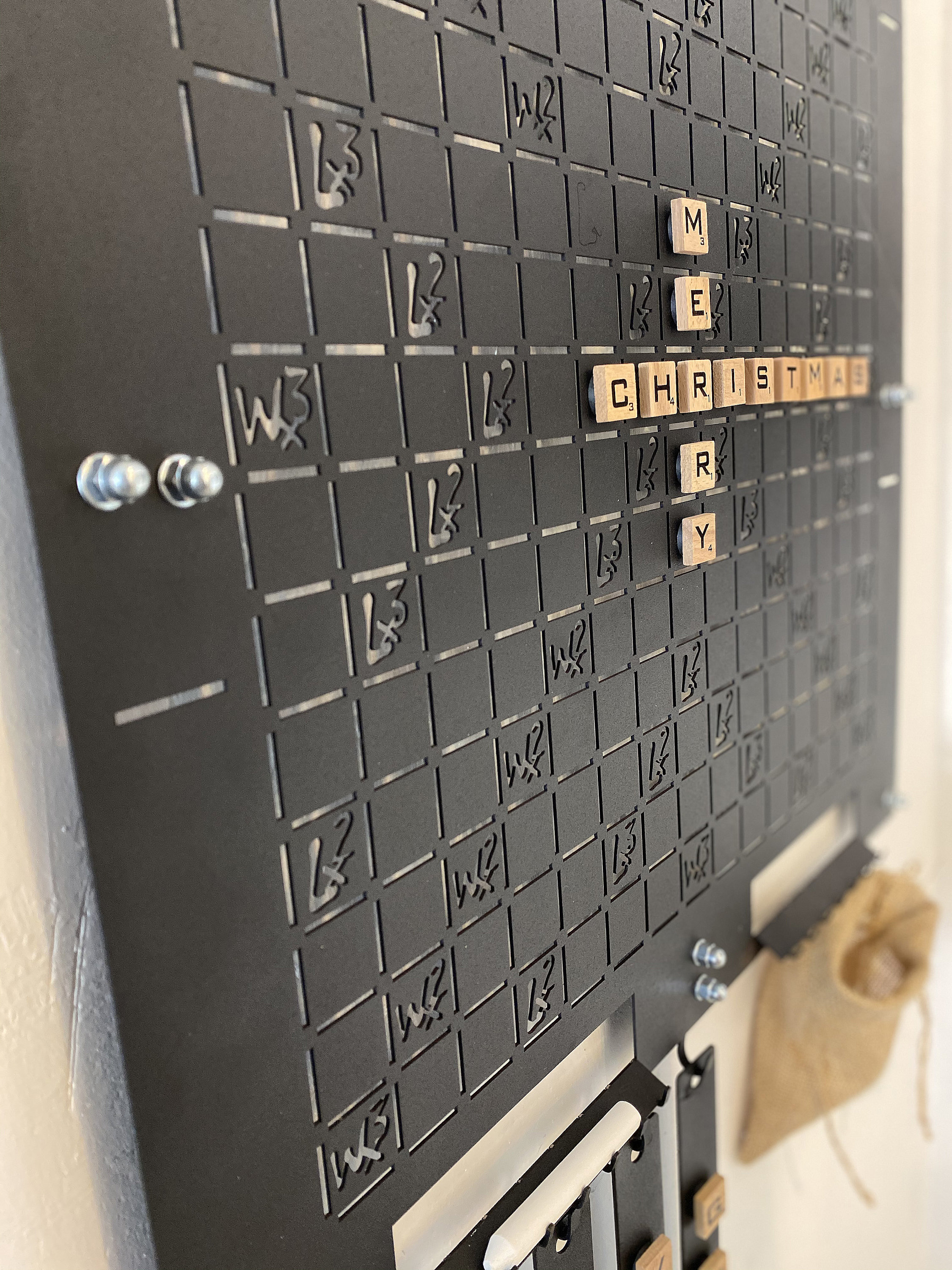 Wall Scrabble Board Wall Scrabble Metal Scrabble Wall Art Etsy