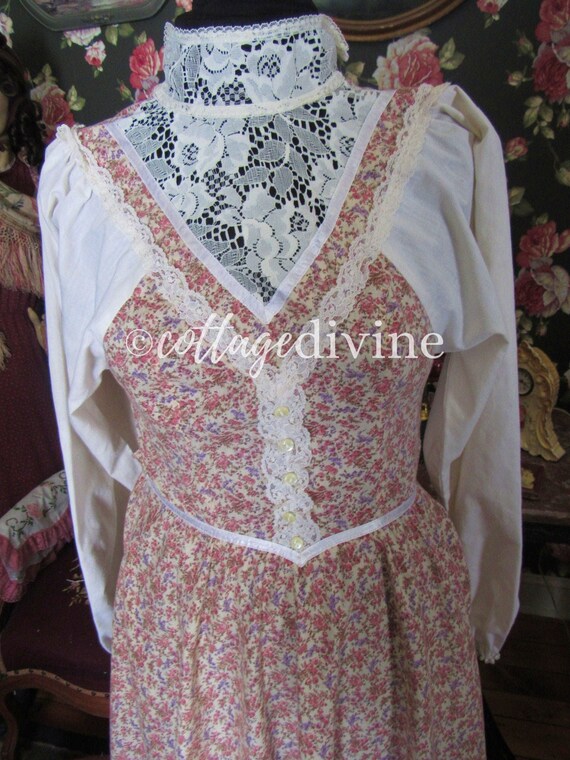 Gunne Sax Victorian Revival Calico Autumn Wildflo… - image 6