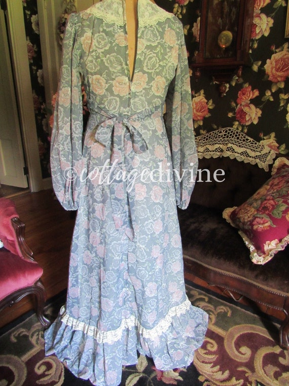 Rare Sz 13 Fairy Tale Romance Roses Gunne Sax Vin… - image 10