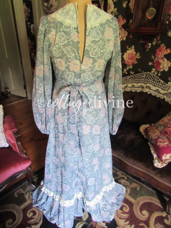 Rare Sz 13 Fairy Tale Romance Roses Gunne Sax Vin… - image 9