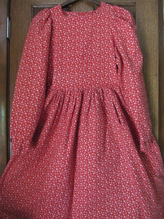 Mini Roses Coral Red Vintage Laura Ashley Carno Wa