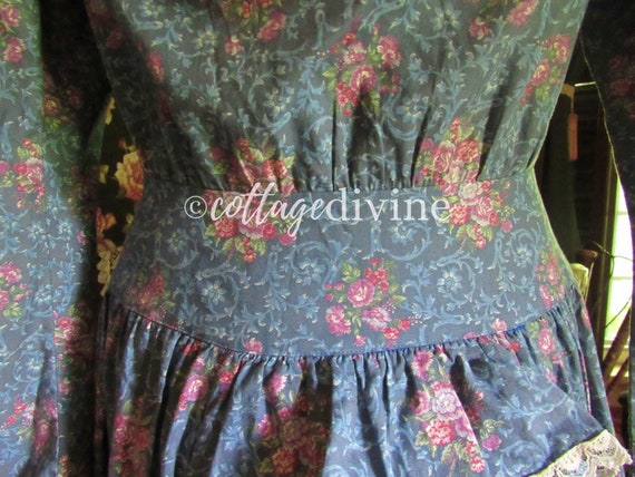 Gunne Sax Victorian Vintage 1970s Calico Prairie … - image 8