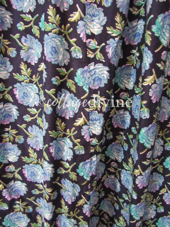 Bewitching Mystical Indigo Mums Vintage 1970s Lon… - image 10