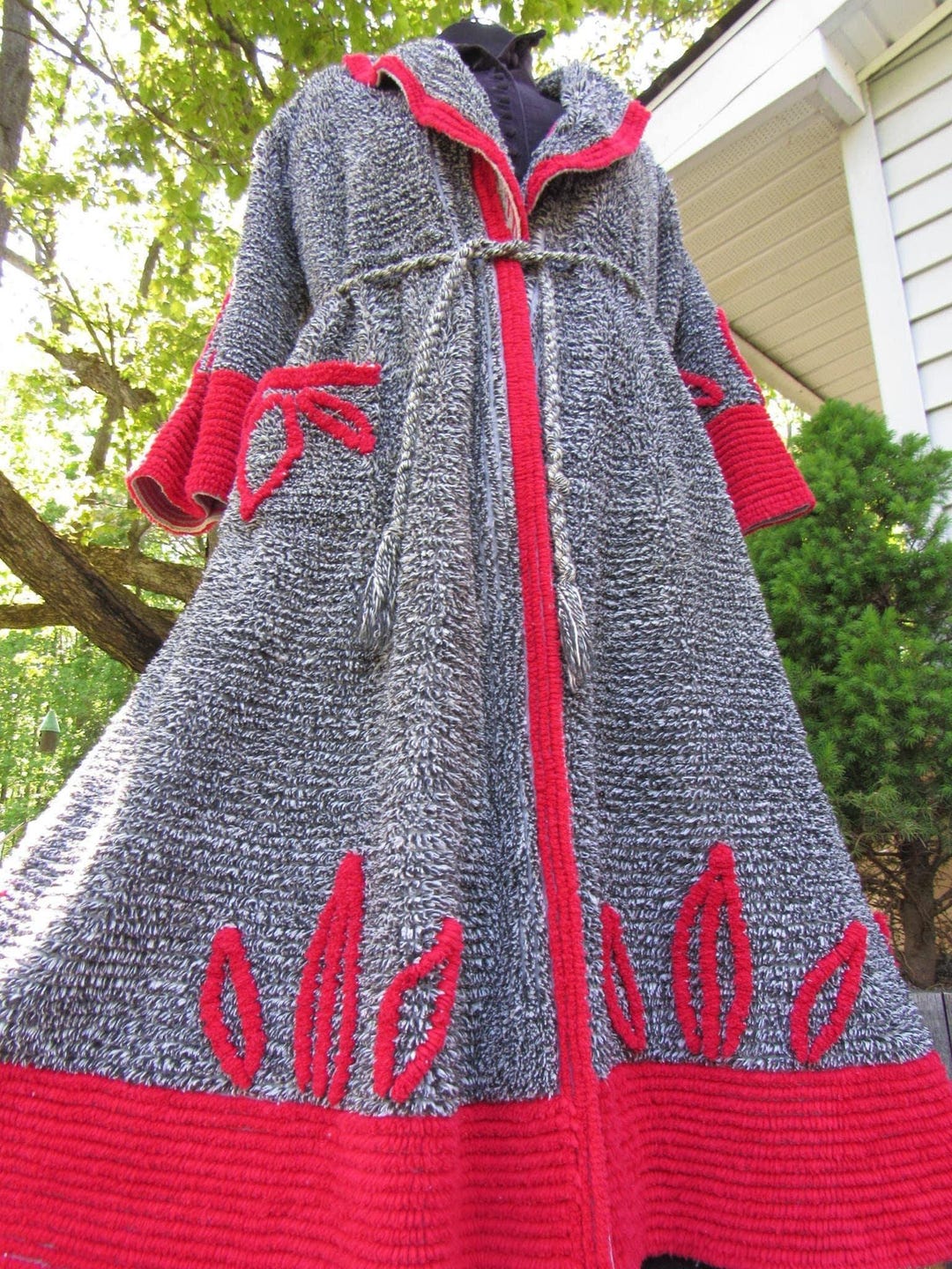 Salt & Pepper Siren Vintage Chenille Robe, Red Hot Statement Bathrobe ...