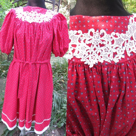 Fiesty Fairy Vintage Gunne Sax Tent or Tie Dress R