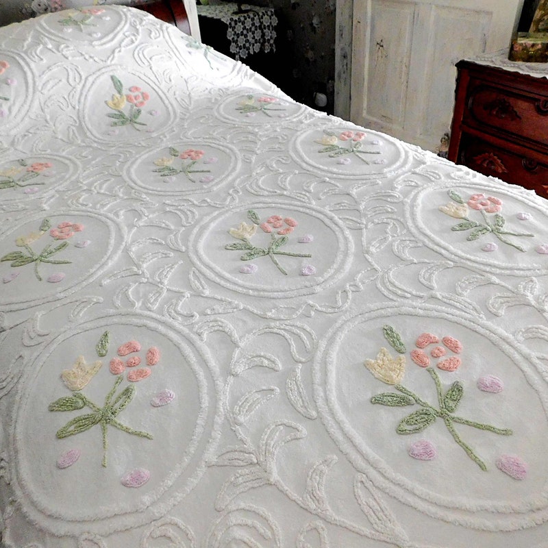Chenille Bedspread Full Etsy