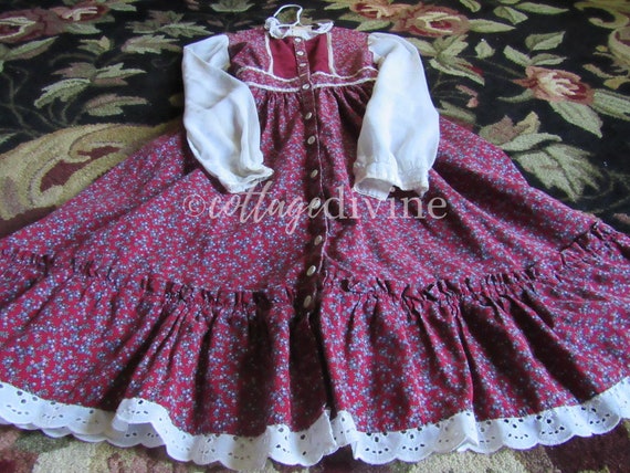 Girl's GUNNE SAX Velvet Bodice Jeunes Filles Vint… - image 6