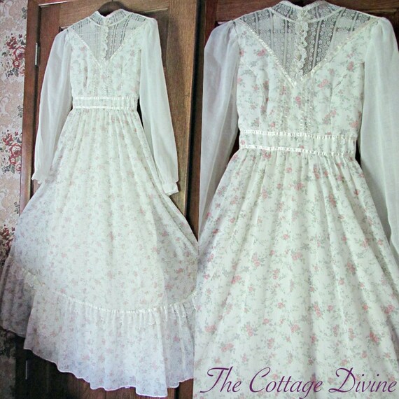 Billowy Garden Fairy Gunne Sax Vintage 1970s Victo