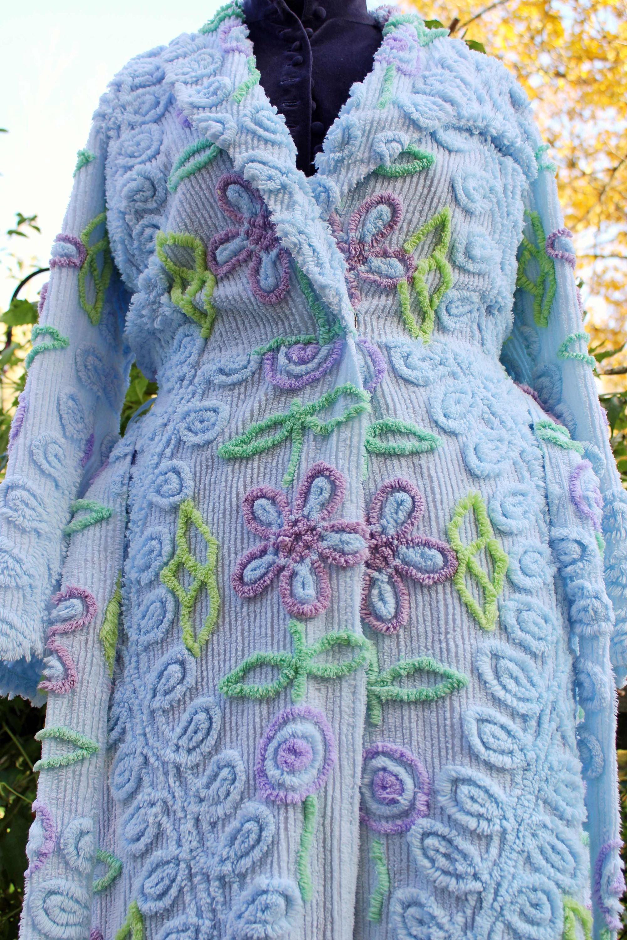 Curvy Curlicues Canyon Group Chenille Robe, The Nanny Style Curvy Curlicues Canyon Group Chenille Robe, The Nanny Style
