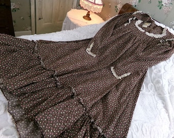 Y2K Vintage Express Tricot Brown Velvet Baby Doll Long Sleeve Mini Dress Sz  3/4 - Etsy
