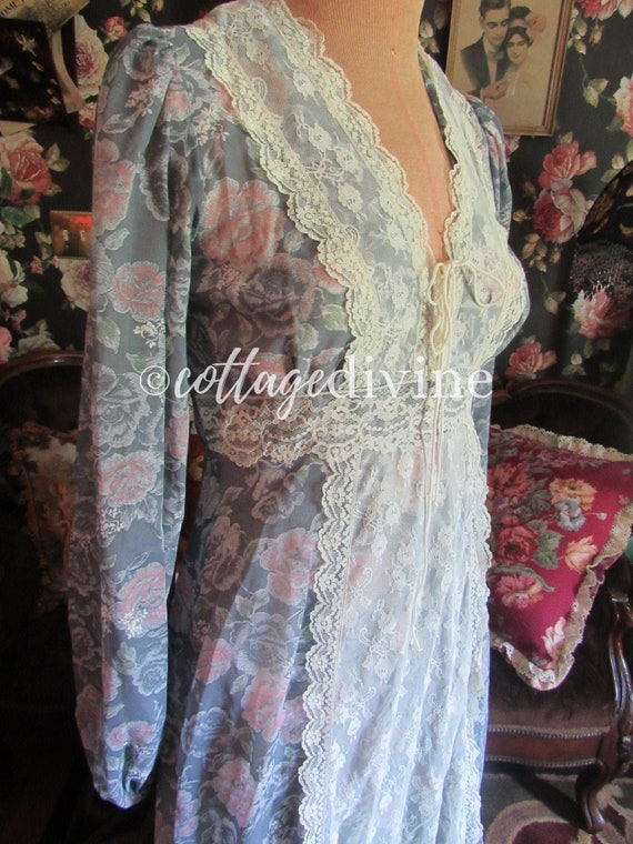 Rare Sz 13 Fairy Tale Romance Roses Gunne Sax Vin… - image 6