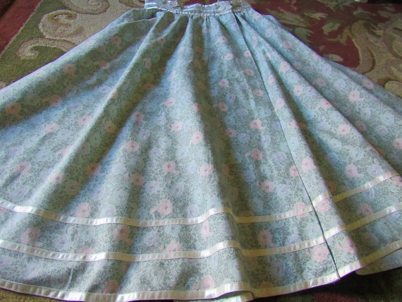 Gunne Sax Gunnies Vintage Floral Prairie Wrap Skir