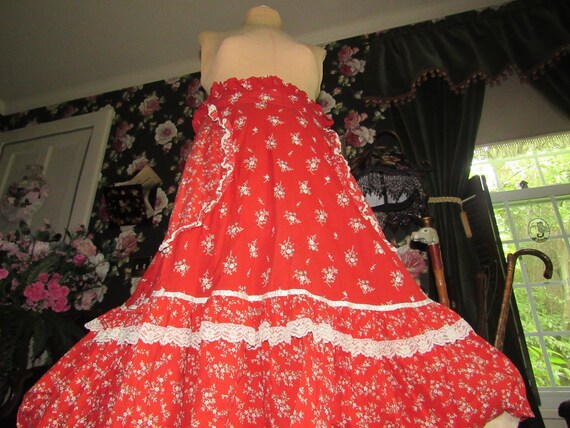 Bewitching Red Gunne Sax Gunnies Vintage 1970s Cal