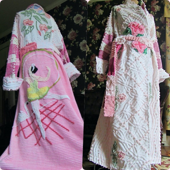 The Ballet Dancer Vintage Chenille Bedspread Robe