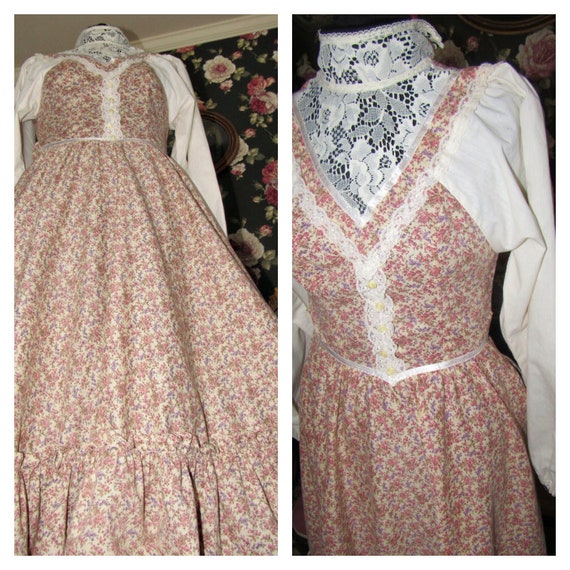 Gunne Sax Victorian Revival Calico Autumn Wildflow
