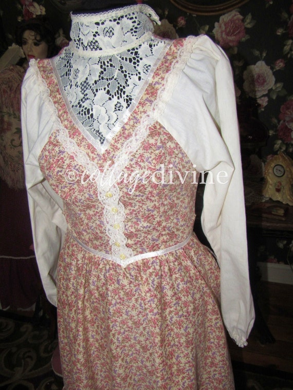 Gunne Sax Victorian Revival Calico Autumn Wildflo… - image 3