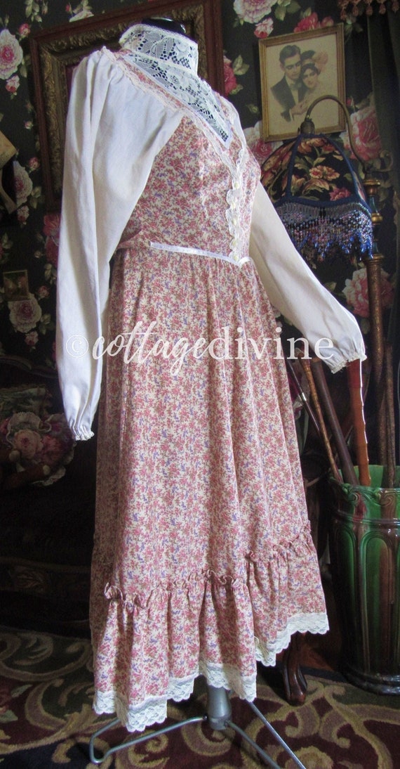 Gunne Sax Victorian Revival Calico Autumn Wildflo… - image 10