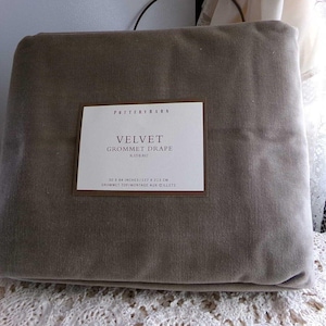 Pottery Barn Velvet Drape Panel, 50 x 84 Blackout Window Drapery Grommet Curtain