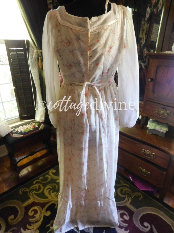 Earth Angel Autumn Vibes Semi Sheer 70s Vintage P… - image 3