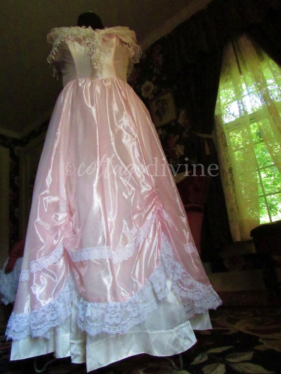 GUNNE SAX Cinderella Pink Princess Vintage Dress … - image 6