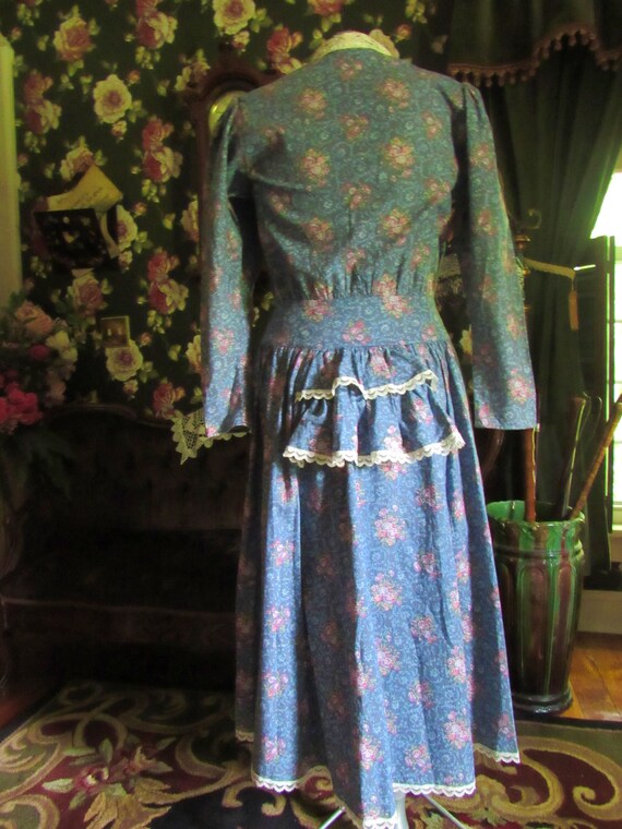 Gunne Sax Victorian Vintage 1970s Calico Prairie D