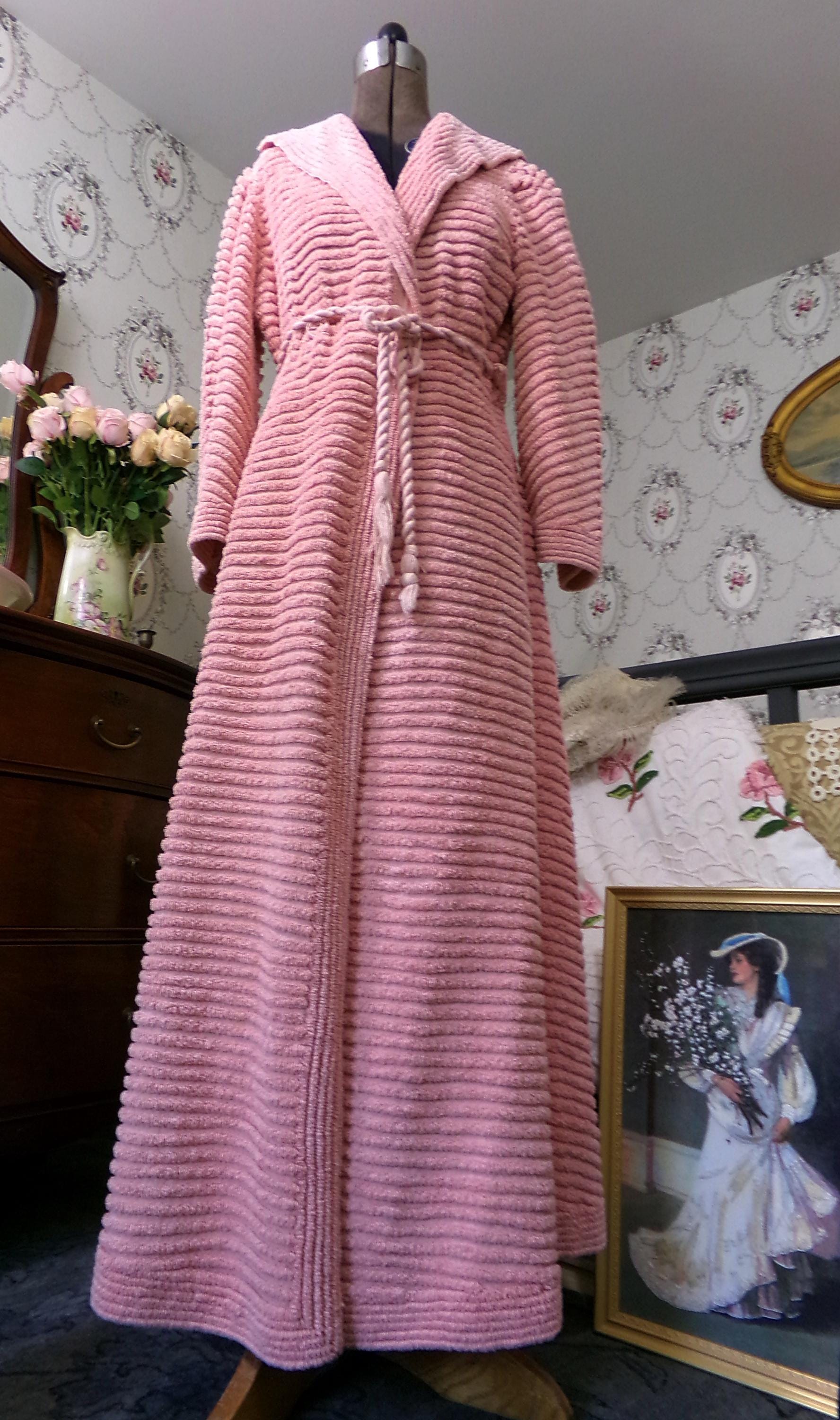 Chenille Fabric Cotton Chenille Bed Jacket Cotton Chenille Bed Jacket