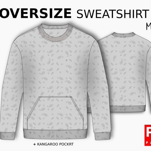 Sweatshirt Sewing Pattern for Men With Tutorial Sizes Etsy