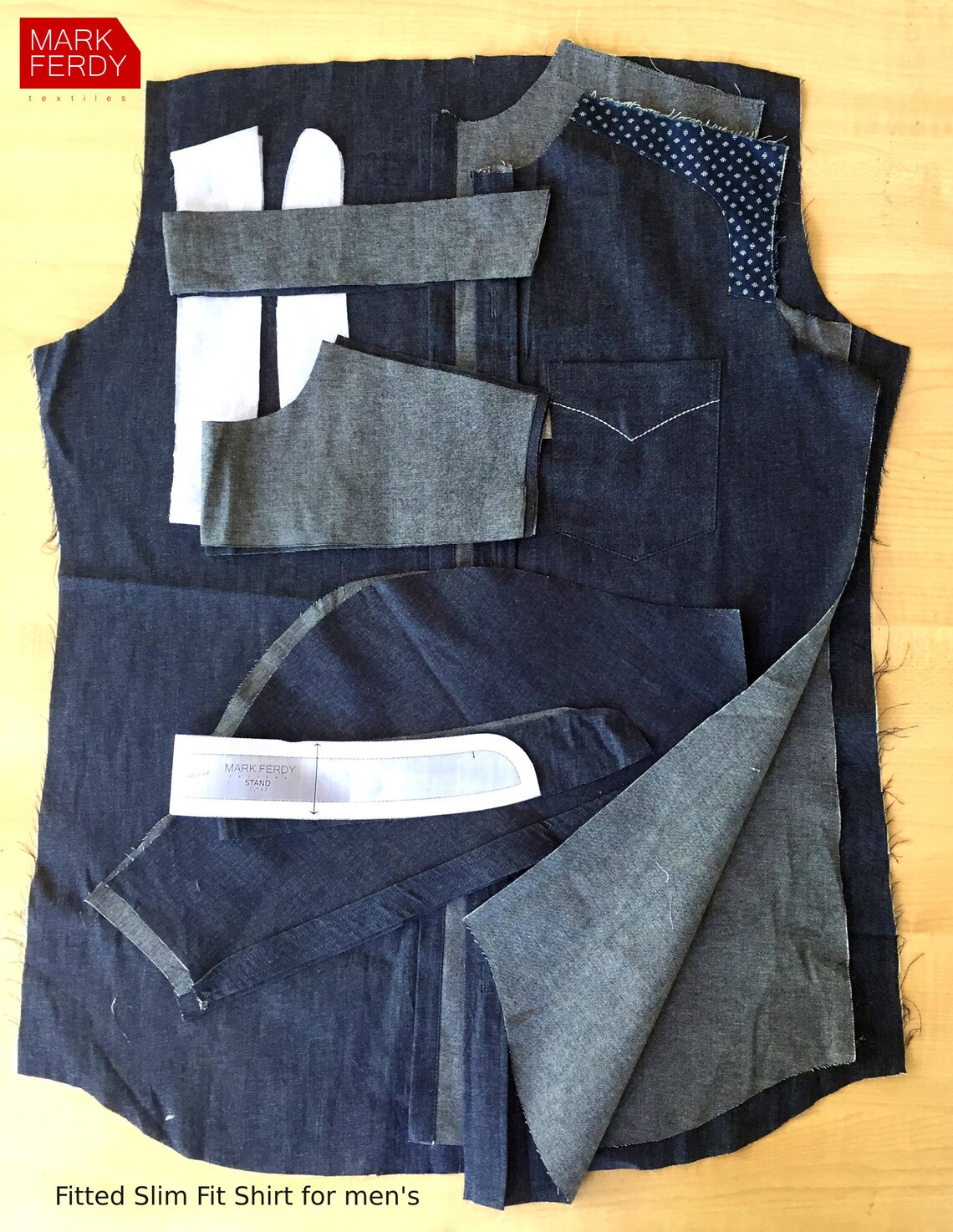 PDF Slim Fit Shirt Sewing Pattern for Men XS / XXL - Etsy