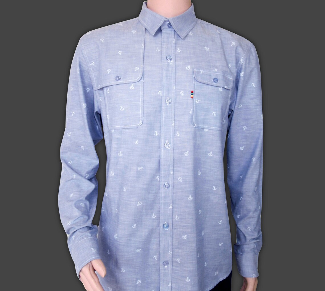 PDF Long Sleeve Shirt Sewing Pattern for Men XS / XXL Etsy