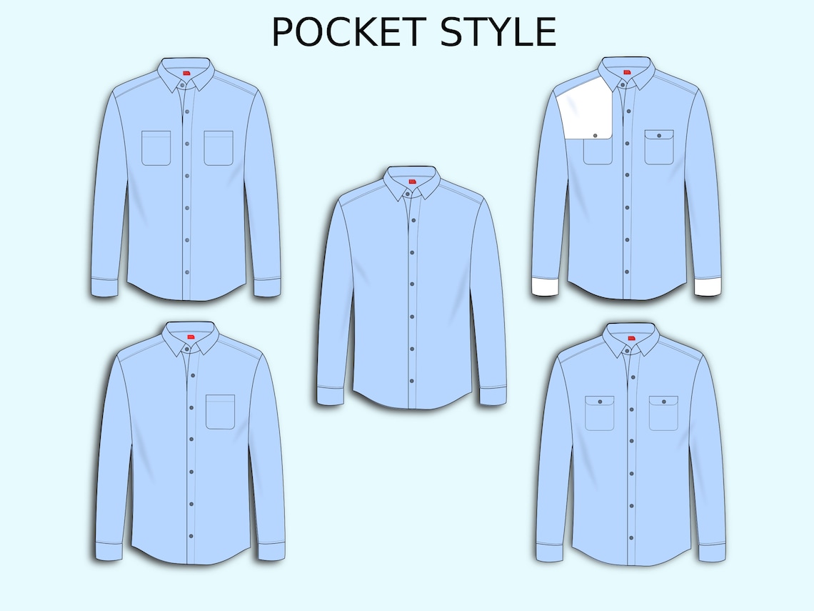 PDF Long Sleeve Shirt Sewing Pattern for Men XS / XXL Etsy