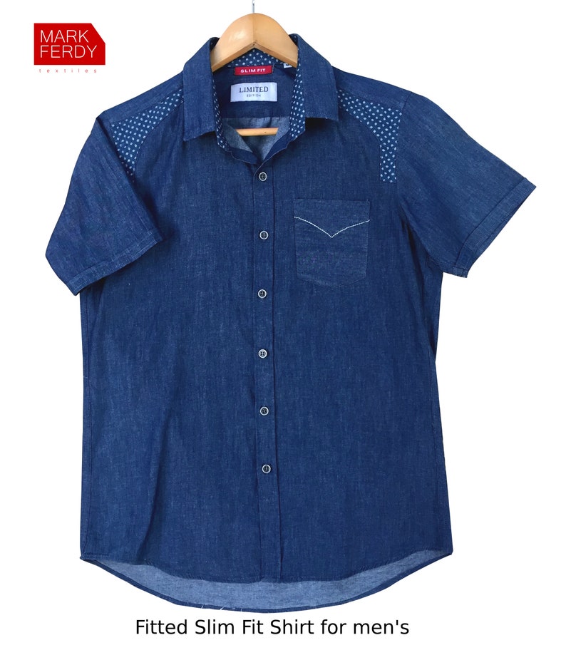 PDF Slim Fit Shirt Sewing Pattern for Men XS / XXL - Etsy