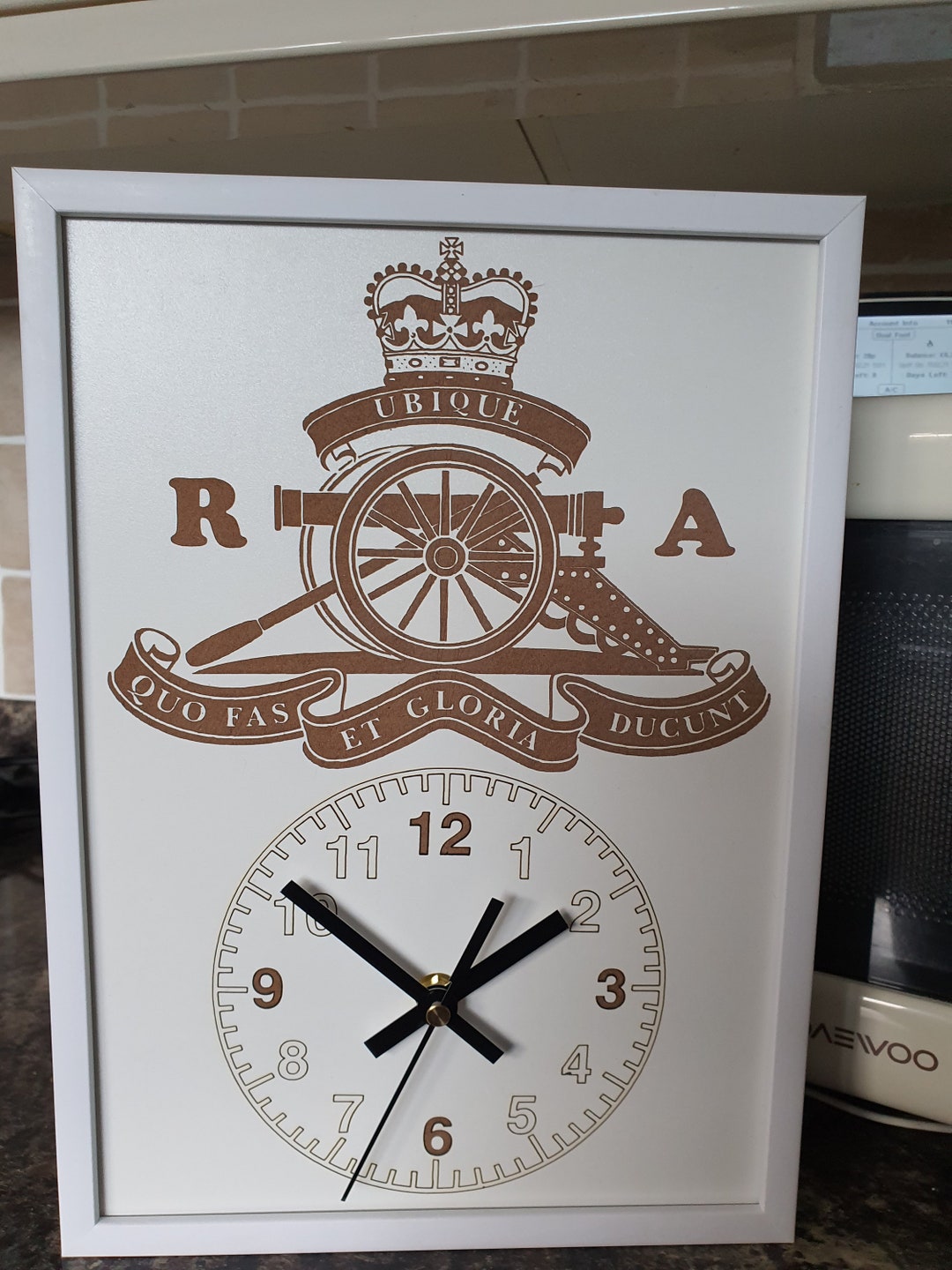 Military Clock Armed Forces Clock Veterans Etsy