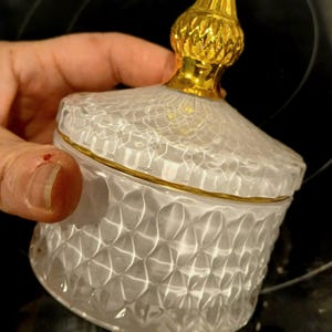 Vintage Ornate Jewelry Box French Gold Trinket Antique Jewelry Casket Christmas for wife image 2