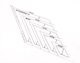 Diamond Quilting Template | with 45 Angle | H197635