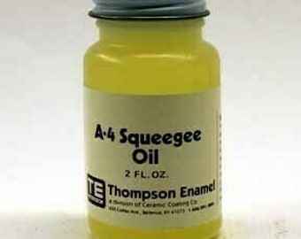 A-4 Overglaze Painting Squeegee Oil, 2 oz | TA04