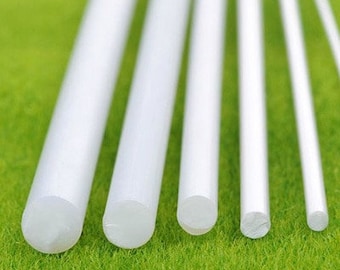 ABS Plastic Rod | Round | 2x250mm | Sold by Pc | AM0087