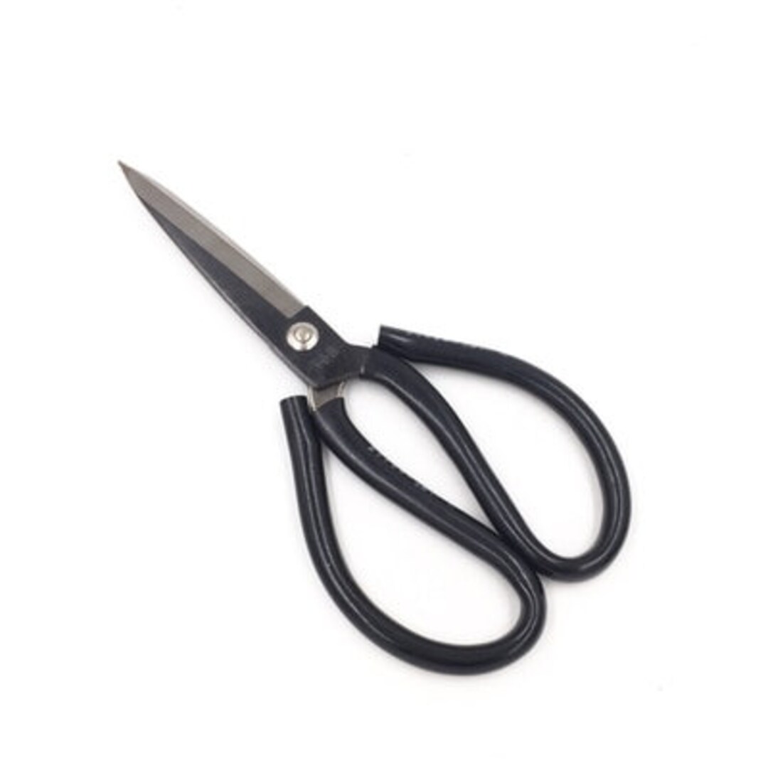 Large Fabric Scissors Black Rubber Handle H197631 Etsy