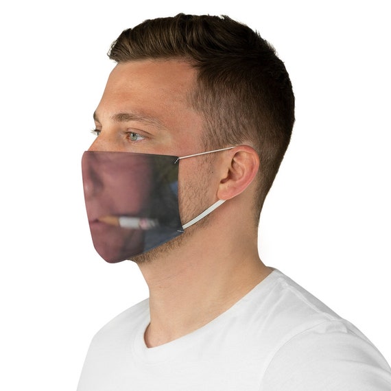 The Misty Eyed Smoking Woman Fabric Face Mask