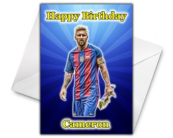 Spain Barcelona Birthday Customised Card