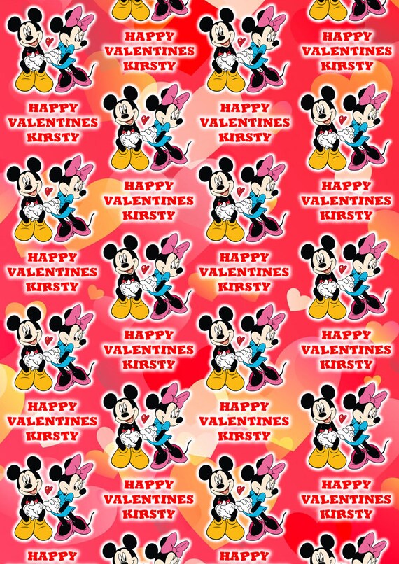 Disney's Mickey Mouse Wrapping Paper Mickey Mouse Personalised Gift Wrap
