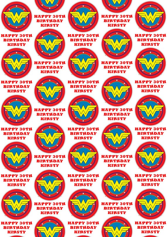 wonder woman wrapping paper